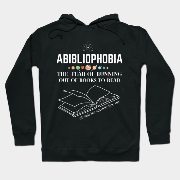 book abibliophobia Hoodie by CoolFuture